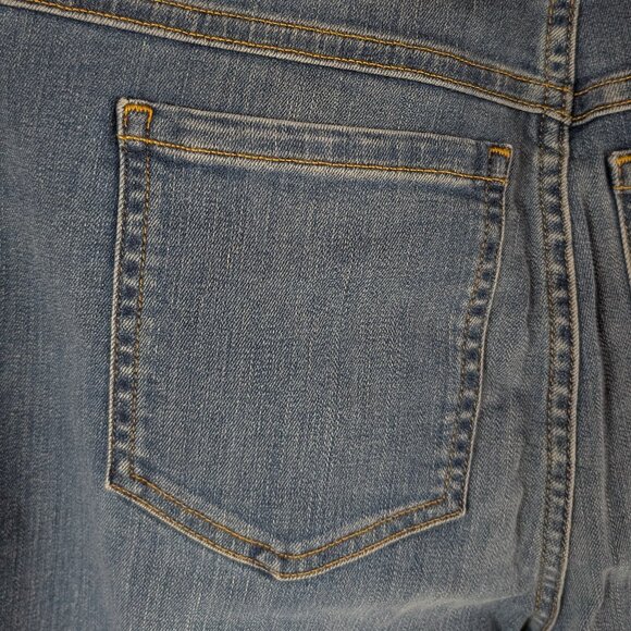 NWT Spanx XL Seamed Front Wide Leg Pull-On Jeans Indigo - Picture 3 of 8